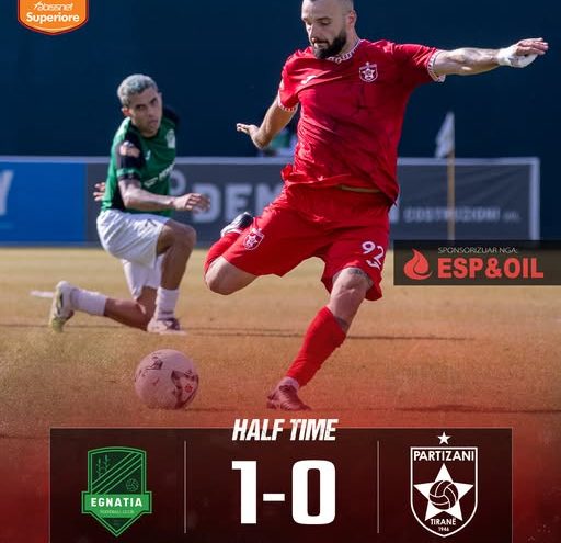 VIDEO / Egnatia – Partizani 1-0 pas 45 minutash, shikoni golin dhe momentet kryesore